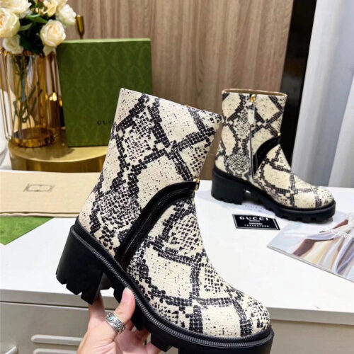 High Quality Luxury Gucci Vintage British Style Ankle Boots product detail