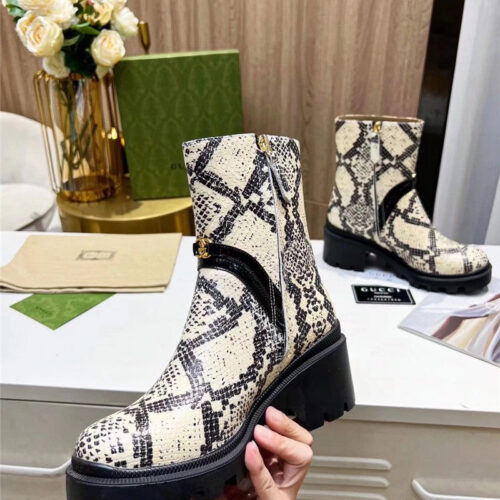 High Quality Luxury Gucci Vintage British Style Ankle Boots product detail