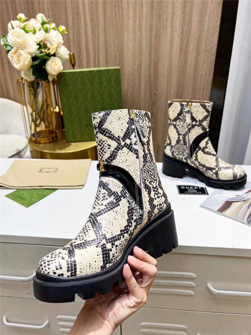 High Quality Luxury Gucci Vintage British Style Ankle Boots product detail