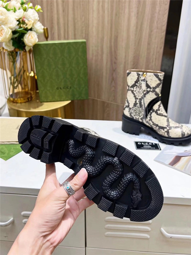 High Quality Luxury Gucci Vintage British Style Ankle Boots product detail