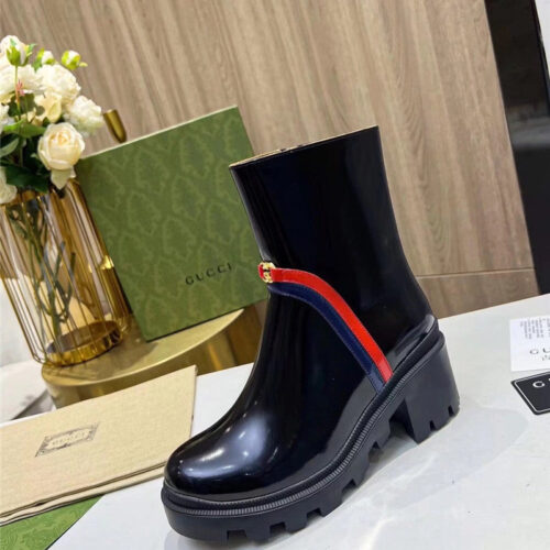 High Quality Luxury Gucci Vintage British Style Ankle Boots – Style 09427 product detail