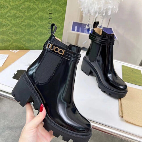 High Quality Luxury Gucci Vintage British Style Ankle Boots – Style 00947 product detail