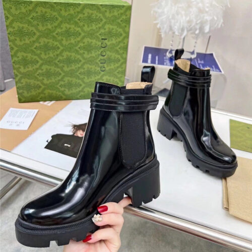 High Quality Luxury Gucci Vintage British Style Ankle Boots – Style 00947 product detail