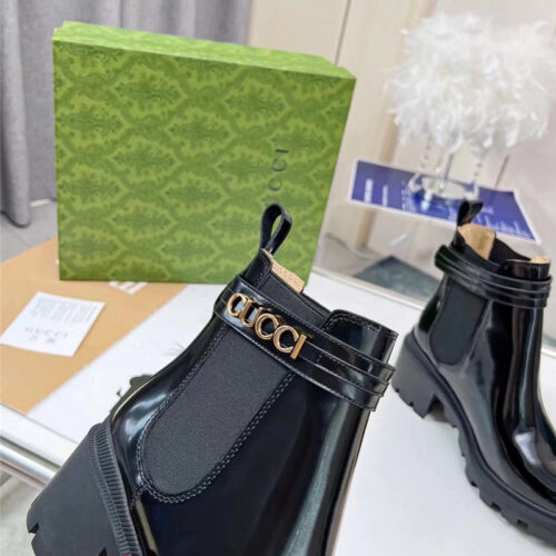 High Quality Luxury Gucci Vintage British Style Ankle Boots – Style 00947 product detail