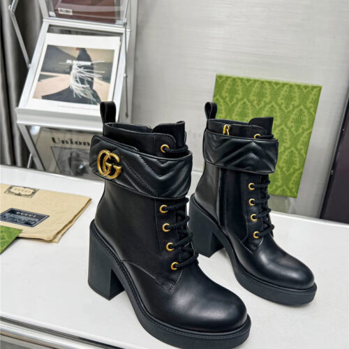 High Quality Luxury Gucci Double G Ankle Boots – Style 13651 alternate view