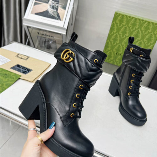 High Quality Luxury Gucci Double G Ankle Boots – Style 13651 product detail