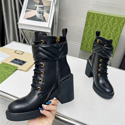 High Quality Luxury Gucci Double G Ankle Boots – Style 13651 product detail