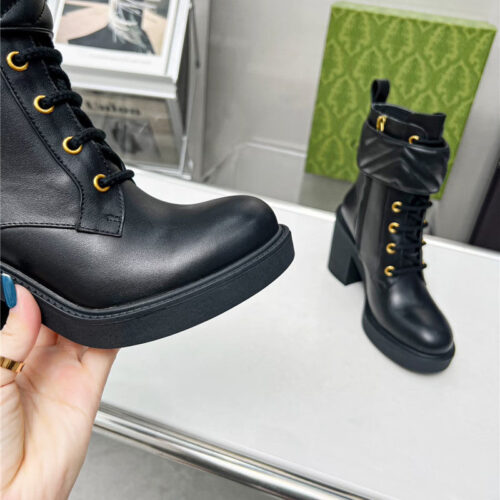 High Quality Luxury Gucci Double G Ankle Boots – Style 13651 product detail