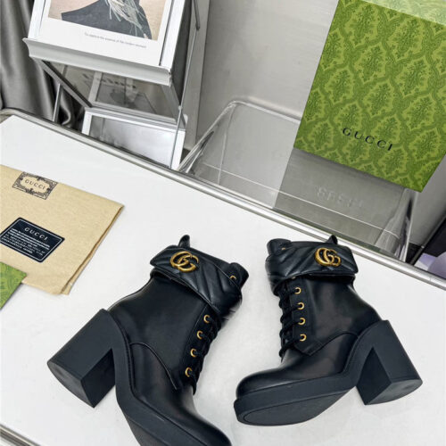 High Quality Luxury Gucci Double G Ankle Boots – Style 13651 product detail