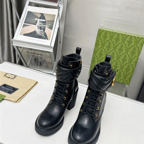 High Quality Luxury Gucci Double G Ankle Boots – Style 13651 product detail