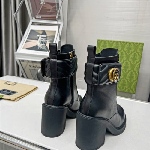 High Quality Luxury Gucci Double G Ankle Boots – Style 13651 product detail