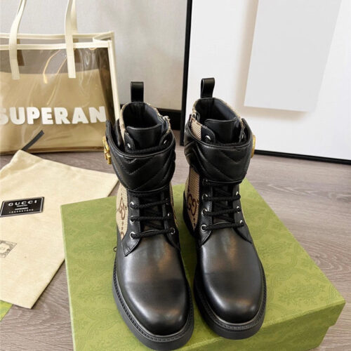 High Quality Luxury Gucci Double G Ankle Boots – Style 11955 alternate view