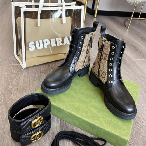 High Quality Luxury Gucci Double G Ankle Boots – Style 11955 product detail