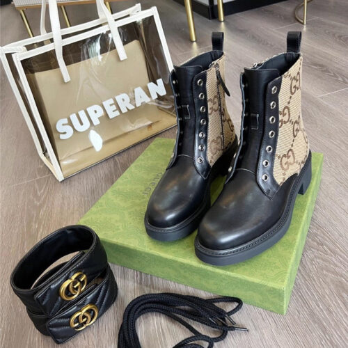 High Quality Luxury Gucci Double G Ankle Boots – Style 11955 product detail