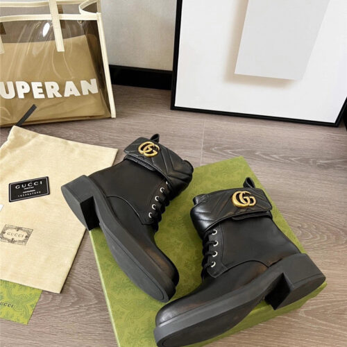 High Quality Luxury Gucci Double G Ankle Boots – Style 10259 product detail