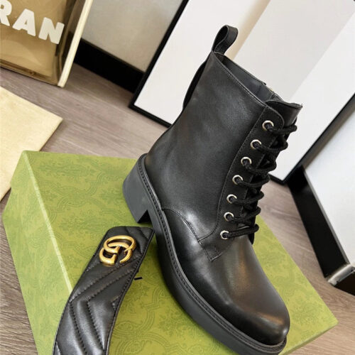 High Quality Luxury Gucci Double G Ankle Boots – Style 10259 product detail
