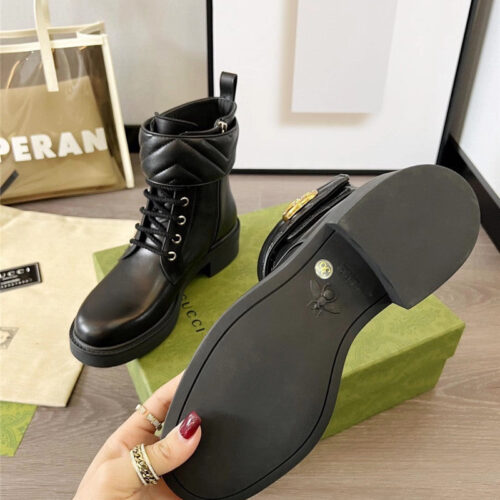 High Quality Luxury Gucci Double G Ankle Boots – Style 10259 product detail