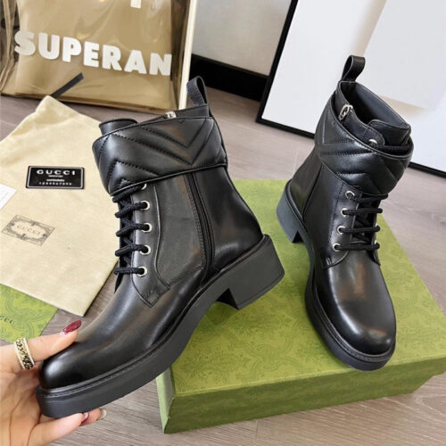 High Quality Luxury Gucci Double G Ankle Boots – Style 10259 product detail