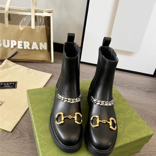 High Quality Luxury Gucci Double G Ankle Boots – Style 75795 product detail
