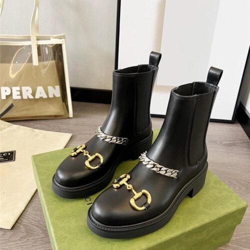 High Quality Luxury Gucci Double G Ankle Boots – Style 75795
