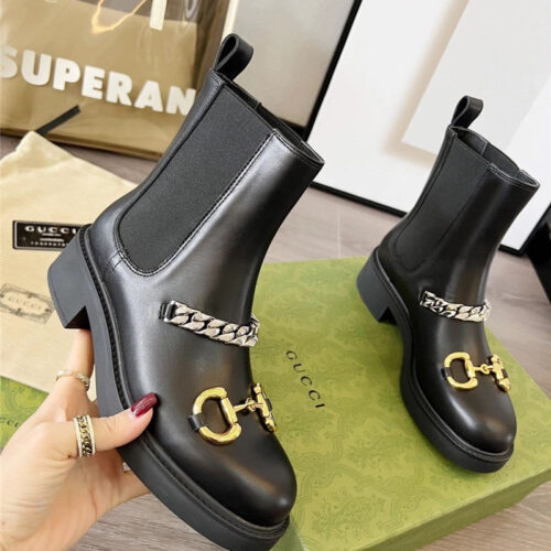 High Quality Luxury Gucci Double G Ankle Boots – Style 75795 product detail