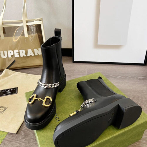 High Quality Luxury Gucci Double G Ankle Boots – Style 75795 product detail