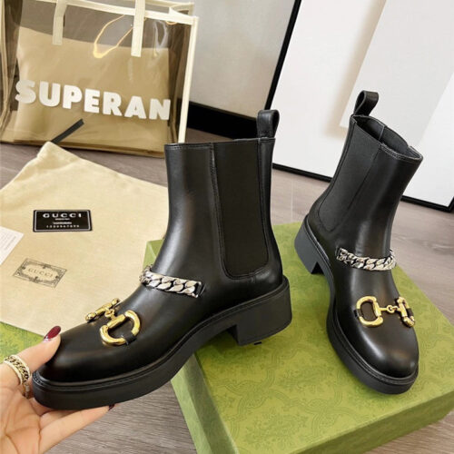High Quality Luxury Gucci Double G Ankle Boots – Style 75795 product detail