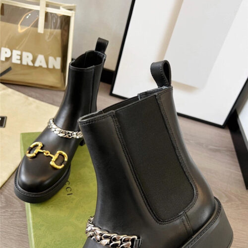 High Quality Luxury Gucci Double G Ankle Boots – Style 75795 product detail