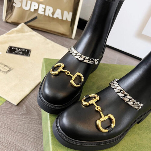 High Quality Luxury Gucci Double G Ankle Boots – Style 75795 product detail