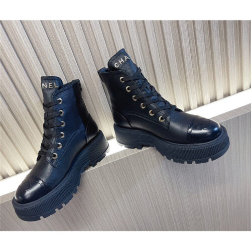 High Quality Luxury Chanel Autumn Winter Latest Motorcycle Boots – Style 82278