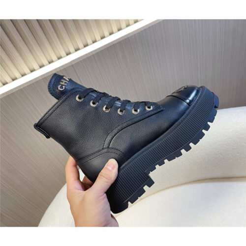 High Quality Luxury Chanel Autumn Winter Latest Motorcycle Boots – Style 82278 alternate view