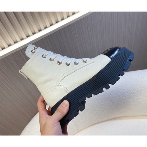 High Quality Luxury Chanel Autumn Winter Latest Motorcycle Boots – Style 46118 alternate view