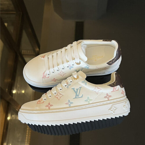 High Quality Luxury Louis Vuitton Time Out Sneakers – Style 41891 alternate view