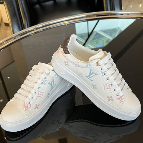 High Quality Luxury Louis Vuitton Time Out Sneakers – Style 41891