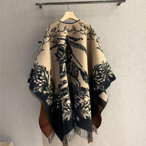 High Quality Luxury Burberry Equestrian Cape alternate view
