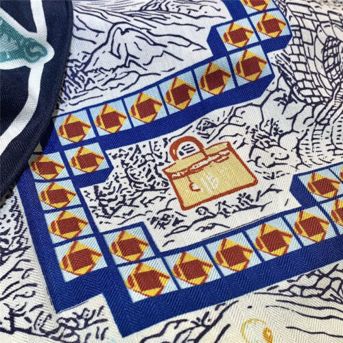 High Quality Luxury Hermes Rayures D’ete 140Cm Shawl – Style 26237 product detail