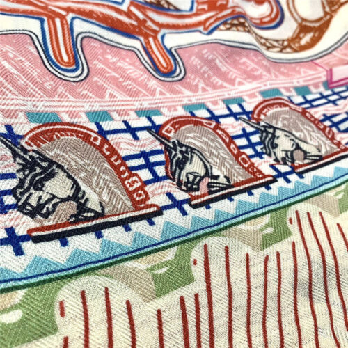 High Quality Luxury Hermes Rayures D’ete 140Cm Shawl – Style 26238 product detail
