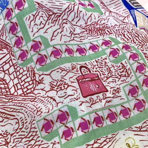 High Quality Luxury Hermes Rayures D’ete 140Cm Shawl – Style 26238 product detail