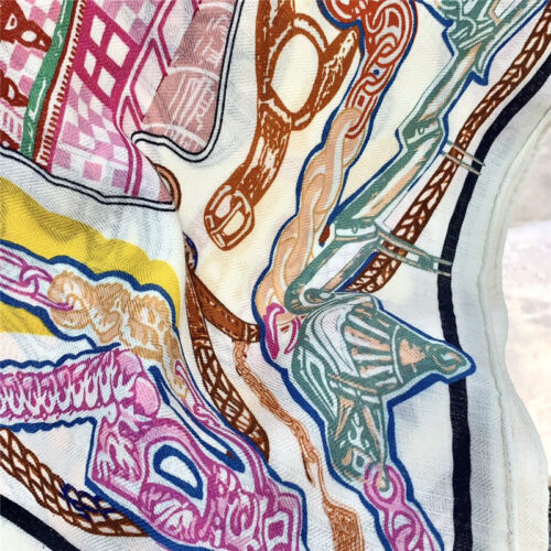 High Quality Luxury Hermes Rayures D’ete 140Cm Shawl – Style 26238 product detail
