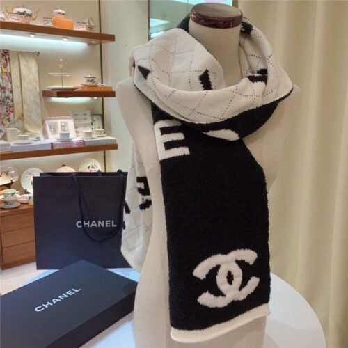 High Quality Luxury Chanel Size 5 Wool Scarf – Style 25143 product detail
