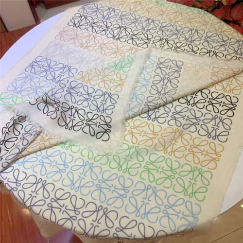 High Quality Luxury Loewe Line Full Logo Silk Scarf – Style 26555 product detail