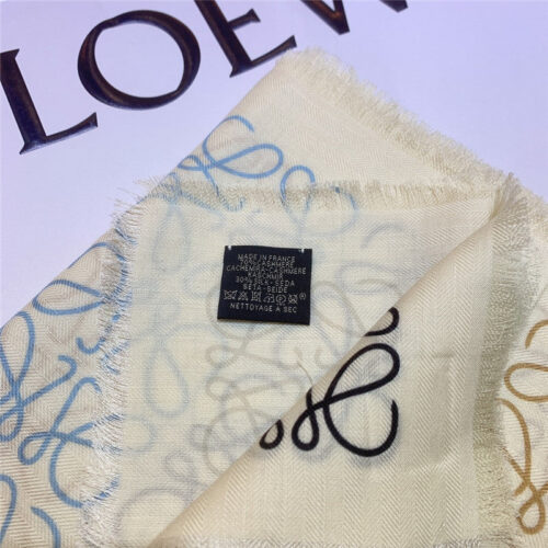 High Quality Luxury Loewe Line Full Logo Silk Scarf – Style 26555 product detail