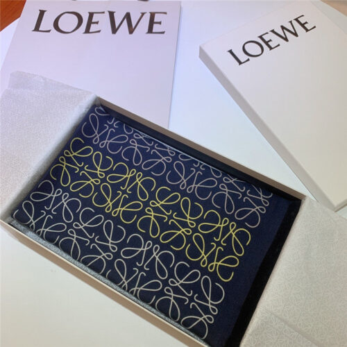 High Quality Luxury Loewe Line Full Logo Silk Scarf – Style 26557 product detail