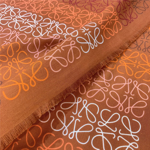 High Quality Luxury Loewe Line Full Logo Silk Scarf product detail