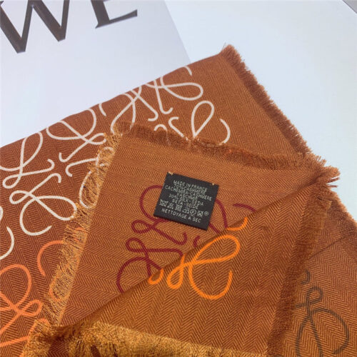 High Quality Luxury Loewe Line Full Logo Silk Scarf product detail