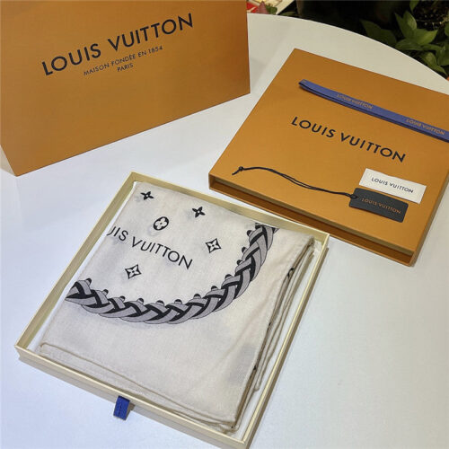 High Quality Luxury Louis Vuitton Cashmere Jacquard Long Scarf – Style 26635 product detail