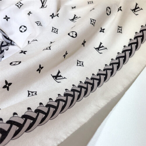 High Quality Luxury Louis Vuitton Cashmere Jacquard Long Scarf – Style 26635 product detail