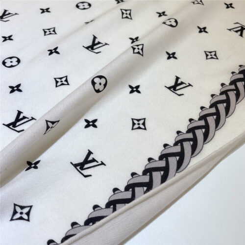 High Quality Luxury Louis Vuitton Cashmere Jacquard Long Scarf – Style 26635 product detail