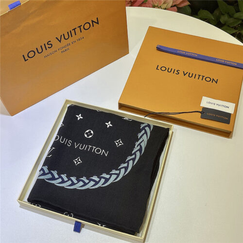 High Quality Luxury Louis Vuitton Cashmere Jacquard Long Scarf product detail