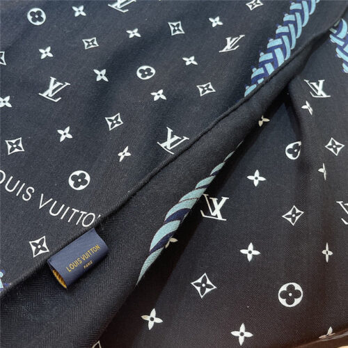 High Quality Luxury Louis Vuitton Cashmere Jacquard Long Scarf product detail